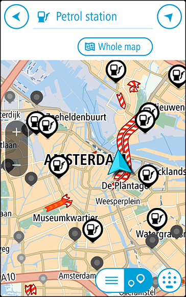 Map Showing Petrol Stations Finding A Petrol Station