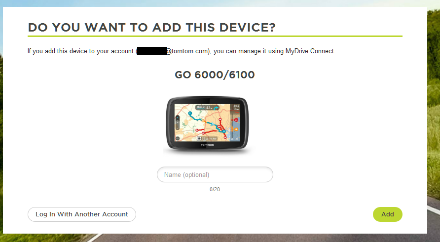 tomtom mydrive connect version number